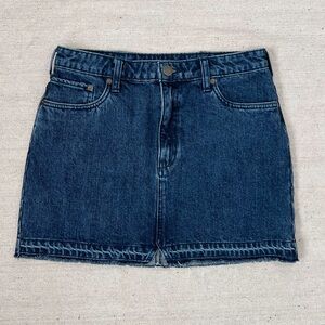 Free People Step Up Denim Mini Skirt Size 6